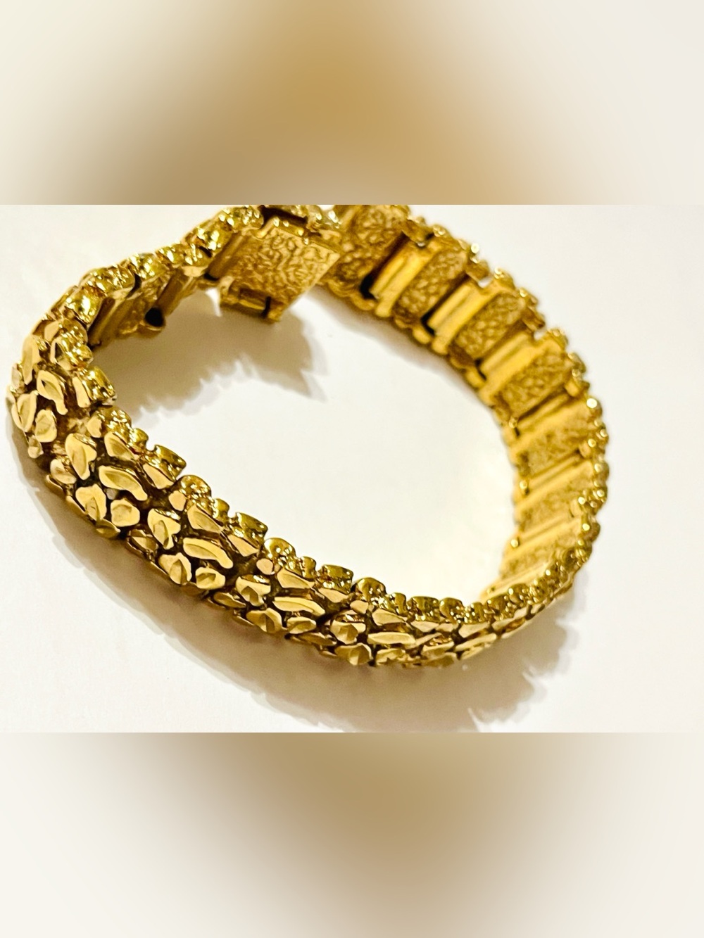 Gold Nugget Men's Bracelet - Luxury Statement Jewelry